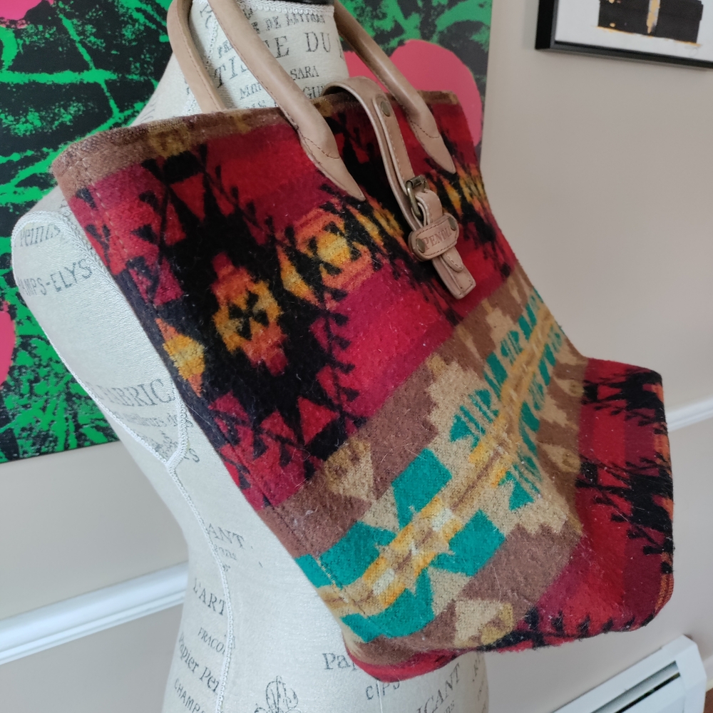 Pendleton Multicolor Wool Tote Bag - image 2